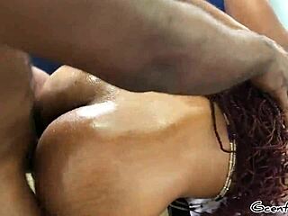 Hey, check this muscular babe getting bent over in doggystyle with moans and tight pussy orgasms! 🔥💦