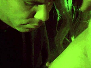 Hey, check out this blonde hottie passionately fucking her man in the garden at evening time