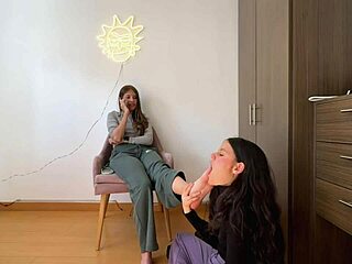 Hey, check out these hot Colombian babes diving into some steamy lesbian fetish action with scissoring and pussy licking.