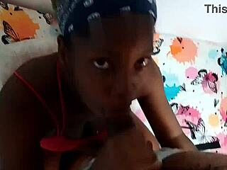 Why does sucking your big black cock make me so horny and wet, master?