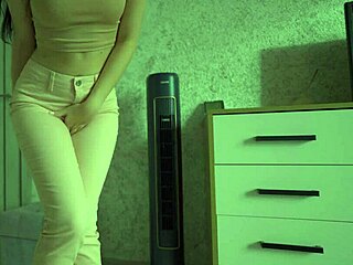 I'm so desperate as female holding pee until I soak my jeans in this homemade video for free