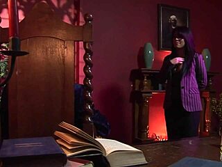 Intriguing teacher in fishnet stockings and heels spreads for monster cock penetration after rough face fucking.