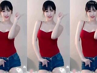 Sexy Chinese Girl Dancing Up And Down With Cute Small Tits On Display