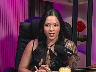 Sexy Brazilian latina, guide my handjob while showing your shaved pussy in lingerie.