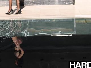 Whoa, check out this massive natural tittied babe Hailey Rose smashing a hardcore cock on HardX! 🔥