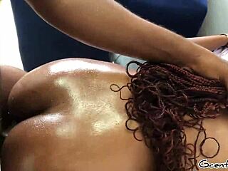 Hey, check this muscular babe getting bent over in doggystyle with moans and tight pussy orgasms! 🔥💦