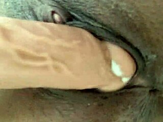 Bobbi Jo88 starts with close-up dildo fucking her shaved ebony pussy. She builds to a creamy wet orgasm in homemade solo POV.