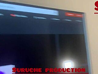 The ebony babe Belladick bent over for hardcore doggystyle fucking with big wet cock