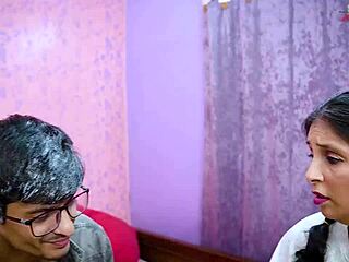 stepfather delivers intense hardcore pounding to his young partner in wild homemade session