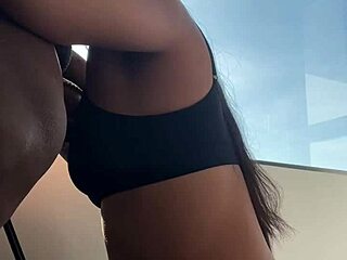 omg this cute brazilian teen licks and sucks big black cock for her first interracial facial! 😍🍆💦