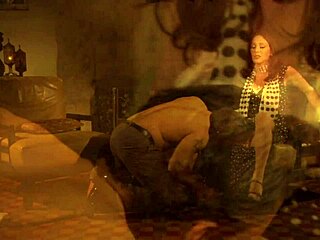 I feel so thrilled watching this brunette with big tits riding a massive cock in heels passionately.