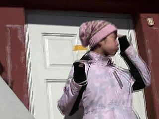 pretty asian chinese babe hints at softcore play with hairy pussy