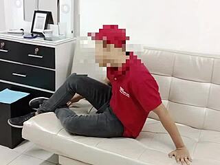 Horny Amateur Gets Bent Over And Fucked Doggystyle By Boss With Huge Cock At Home