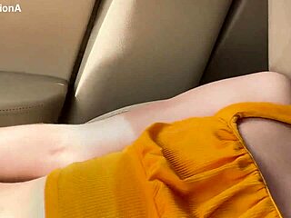 Megan Squirts Pee And Receives Golden Shower In My Car Outdoors