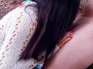 Hot Indian Couple Fucking Outside In Park With Big Cock Riding