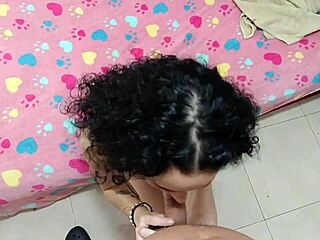 I casually banged this cute Colombian babysitter in missionary until facial cumshot