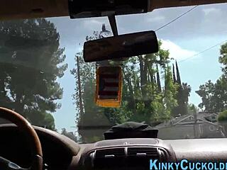 Fetish milf in stockings cuckolds hubby with big cock for cum in mouth