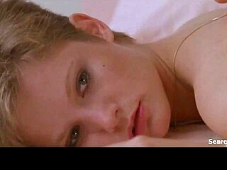 Jennifer Jason Leigh reveals her boobs in erotic Miami Blues scene with kissing and licking