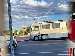 Oh man I think sports reporter Katie Kush is about to get caught