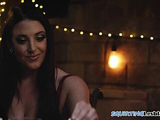 In a steamy encounter the erotic lesbian babe squirts wildly while face sitting and fingering her partner