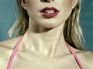 detailed close up exploration of beautiful babe's lips in a simple fetish style presentation without any added elements or actions for pure focus