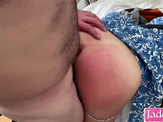 Amateur wife tries anal to pussy creampie in homemade session