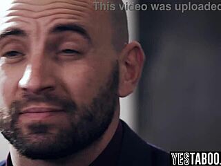 Horny mature teachers double penetrate teen 18+ student with big cocks in classroom