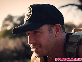 Busty Latina babe rides cowgirl on cop in taboo fantasy fetish scene with glamour spooning