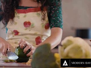 cheating housewife teases with blowjob and rough creampie as hubby watches her wet pussy get filled