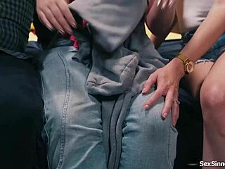 Cheating Mature Beauties Dive Into Wild Threesome With Young Petite Babe Licking Hairy Pussy