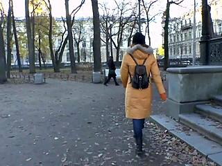 Amateur brunette babe strips off sweaty jeans revealing her cute hairy pussy in homemade tease