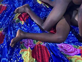 After a long day at work the couple rushes to the room for intense passionate sex with deep thrusts and loud moans