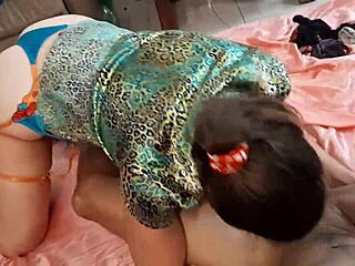 clothed french amateur in satin lingerie teases with deepthroat rimming and doggystyle pov