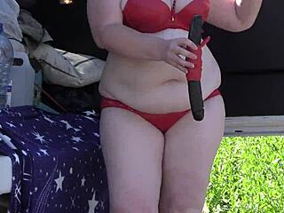 why are these mature lesbians with big asses flashing lingerie in the park?