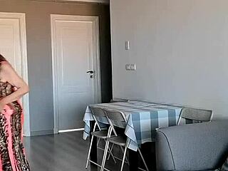 i never expected to walk into the wrong room but it led to this intense blowjob and wild riding with a mature beauty in lingerie