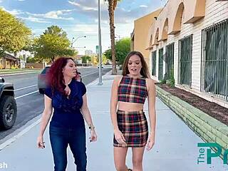 Oh man I think sports reporter Katie Kush is about to get caught