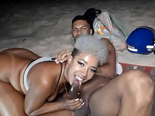 Joao O Safado's Nighttime Beach Adventure With Interracial Doggystyle Fucking