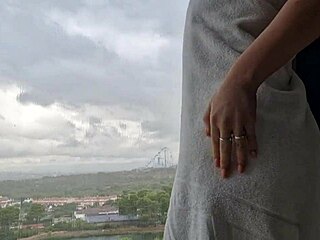 hey, how did i get this hot orgasm after shower by the window?