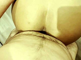 This curly black girlfriend surprised me with her big ass shaking as she sat on my rola, using dildo toys in interracial couple play with feet fetish.