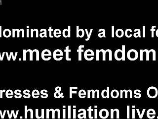 in a humiliating pov session, the dominant princess orders her submissive to punch his balls repeatedly for her twisted pleasure