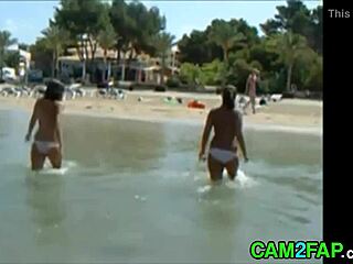 i can't believe how amazing these teens great tits look on the beach in this free teen 18+s beach porn video