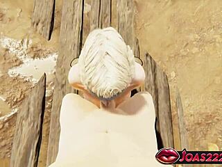 Oh, hot Viking Helena with big tits, give me that no-hands blowjob and bondage deepthroat cum.