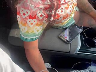 What Happens When Ebony Babe Plays With Big Black Cock In Public Car Ride?