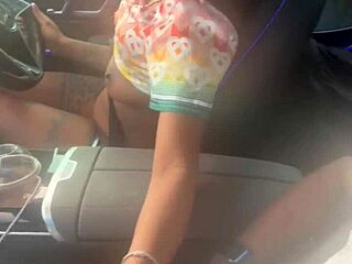 What Happens When Ebony Babe Plays With Big Black Cock In Public Car Ride?