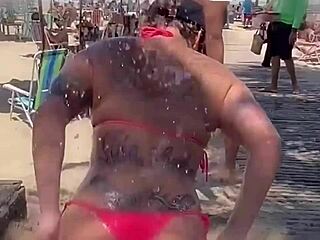 Who Loves Watching Me Suck a Huge Black Cock Like This Outdoors