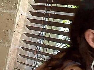 Teen With Large Breasts Enjoys Playful Encounter In Fishnets And Lingerie