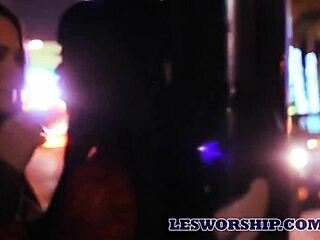 Glamorous Latina Babes Hook Up And Lick In Lingerie After Clubbing!