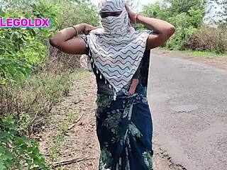 teen shaves pussy for big cock outdoor pounding in wet heat