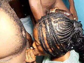 how i arranged a threesome with my friend's ebony girlfriend