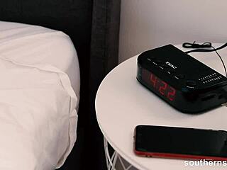 Bound hairy beauty masturbates to climax 😍